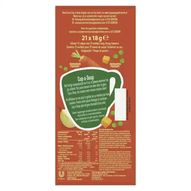CUP-A-SOUP UNOX KONINGINNENSOEP 175ML