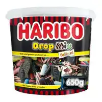 DROP HARIBO MIX GEKLEURD 650 GRAM