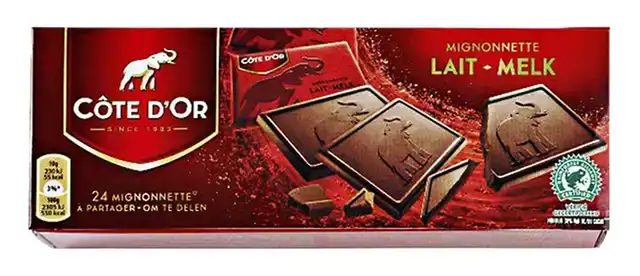 CHOCOLADE COTE D'OR MIGNONNETTE LAIT