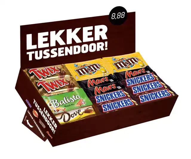 SNOEP VERZAMELDOOS MARS SNICKERS TWIX