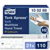 HANDDOEK TORK H2 PREMIUM MULTIFOLD WIT