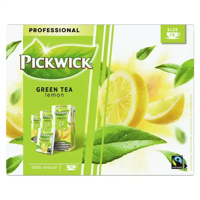 THEE PICKWICK FAIR TRADE GREEN LEMON