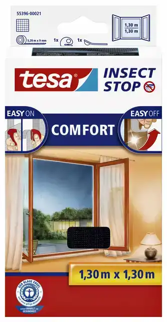 INSECTENHOR TESA RAAM 1.3X1.3M ZWART