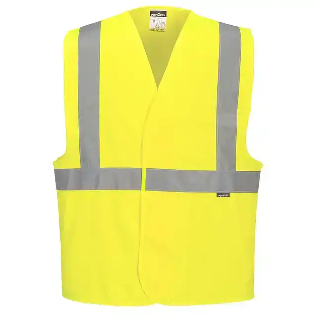 VEILIGHEIDSVEST PORTWEST HIVIS GEEL