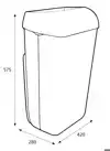 AFVALBAK KATRIN OPEN INWORP 50 LITER