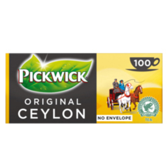 THEE PICKWICK CEYLON 100X2GR ZONDER