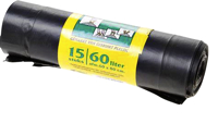VUILNISZAK KOMO 60L TREKBAND ROL Ã