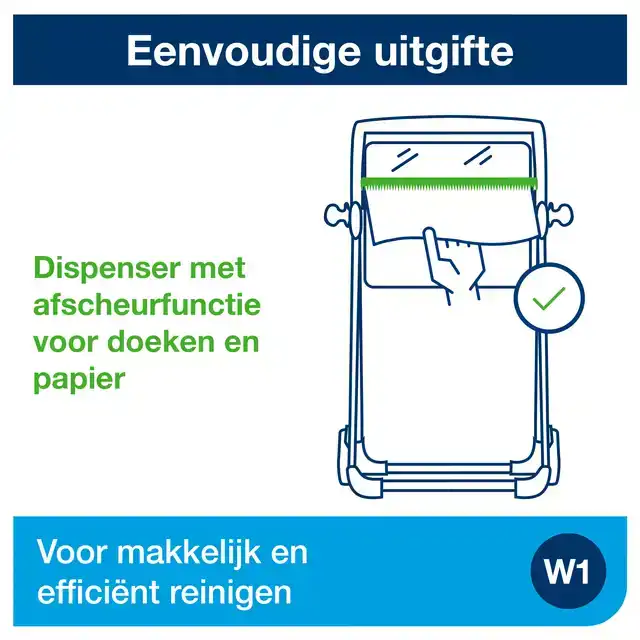 POETSPAPIERDISPENSER TORK W1