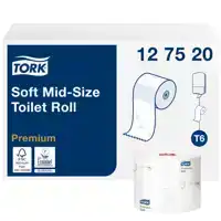 TOILETPAPIER TORK MID-SIZE T6 PREMIUM