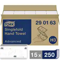 HANDDOEK TORK H3 ADVANCED Z-VOUW WIT