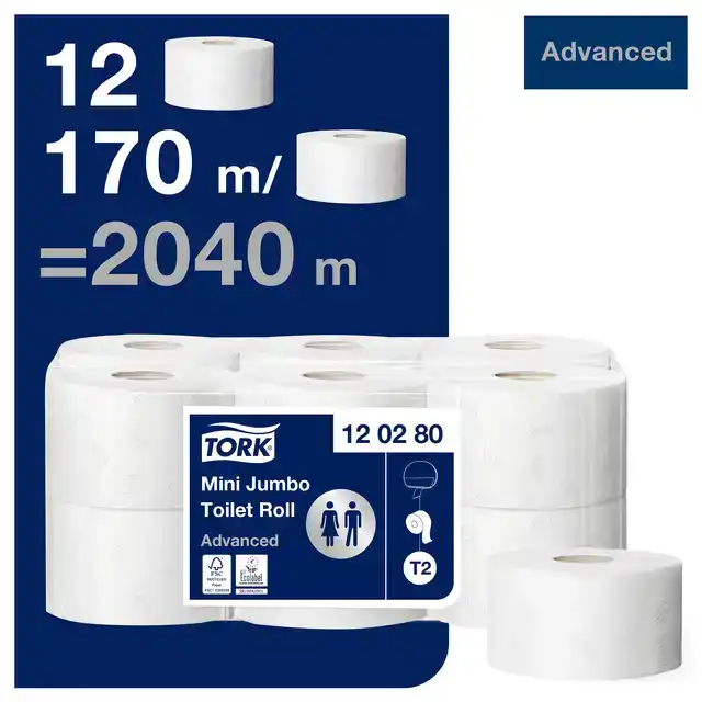 TOILETPAPIER TORK T2 ADVANCED JUMBO