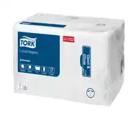 LUNCHSERVET TORK 33X33CM UNI 500ST WIT