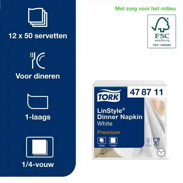 DINERSERVET TORK LINSTYLE PREMIUM WIT