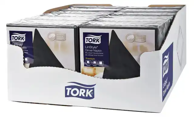 DINERSERVET TORK LINSTYLE PREMIUM ZWART