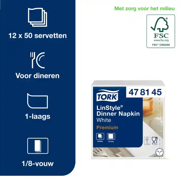 DINERSERVET TORK LINSTYLE PREMIUM WIT