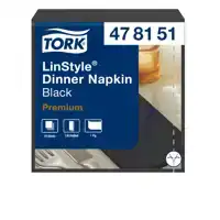 DINERSERVET TORK LINSTYLE PREMIUM ZWART
