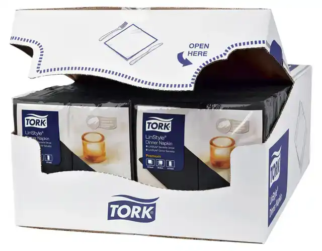 DINERSERVET TORK LINSTYLE PREMIUM ZWART