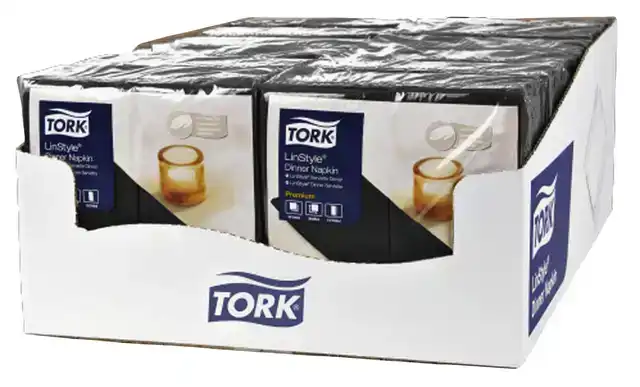 DINERSERVET TORK LINSTYLE PREMIUM ZWART