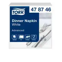 DINNERSERVET TORK 39X39CM 150ST WIT