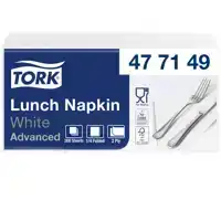 SERVET TORK 33X33CM 200ST WIT 477149