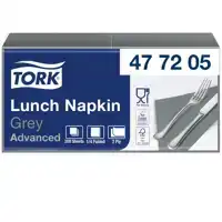 SERVET TORK 33X33CM 200ST GRIJS 477205