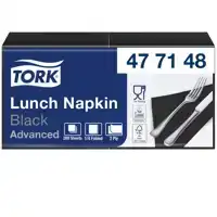 SERVET TORK 33X33CM 200ST ZWART 477148