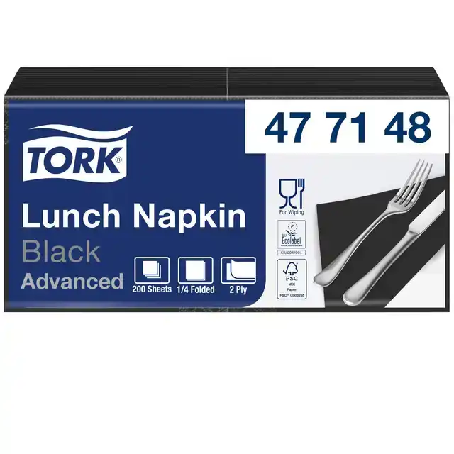 DINERSERVET TORK LINSTYLE PREMIUM ZWART
