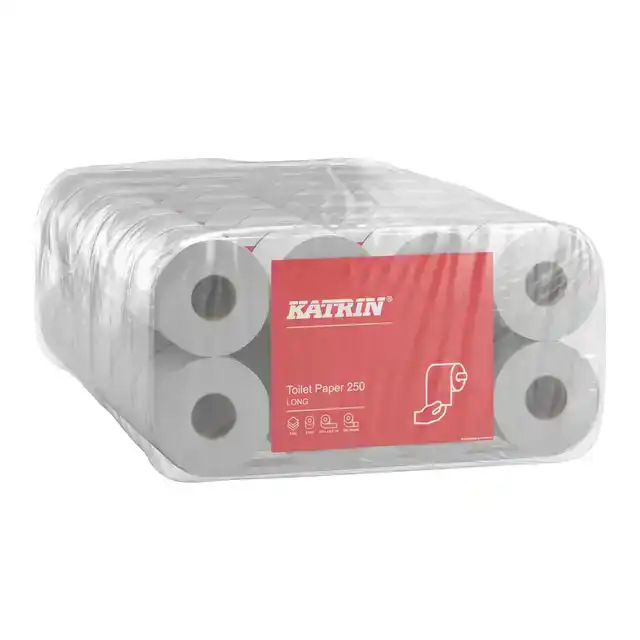 TOILETPAPIER KATRIN 3LAAGS 250 VEL WIT