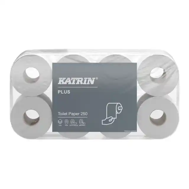 TOILETPAPIER KATRIN 3LAAGS 250 VEL WIT
