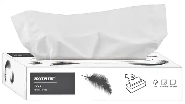 FACIAL TISSUES KATRIN PLUS 2LAAGS 100