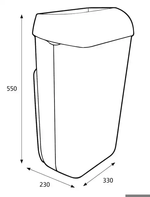 AFVALBAK KATRIN OPEN INWORP 25 LITER