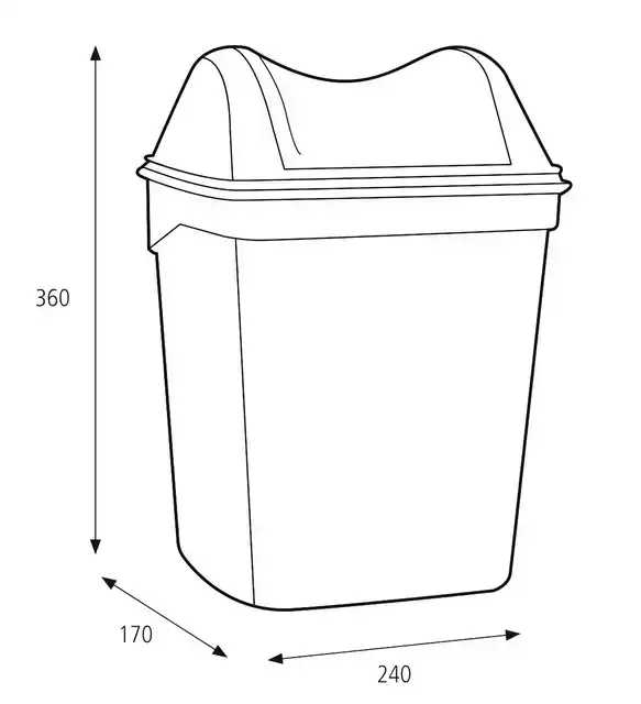 DAMESHYGIÃ«NEBAK KATRIN 8 LITER WIT