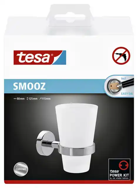 BEKERHOUDER TESA VERCHR METAAL ZELFKL