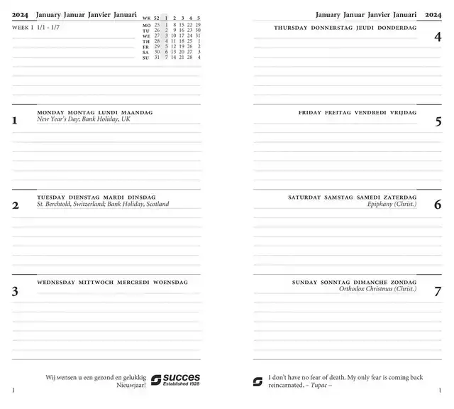 CALENDARIUM 2027 SUCCES STANDARD