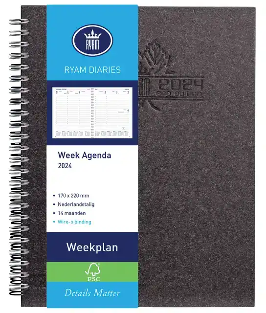 AGENDA 2026 RYAM WEEKPLAN WIRE-O 7D/2P