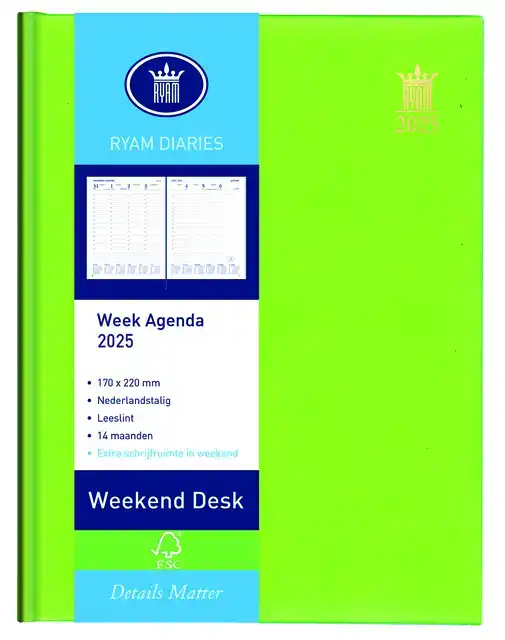 AGENDA 2026 RYAM WEEKEND DESK LAZIO