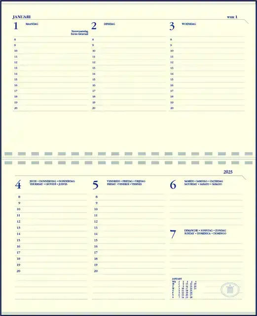 AGENDA 2026 RYAM COMPACT SUPREMA 7D/2P