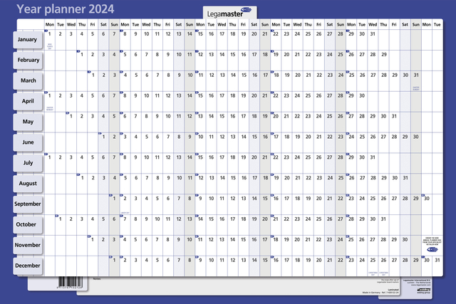 PROJECTPLANNER 2025 LM 90X60CM HOR