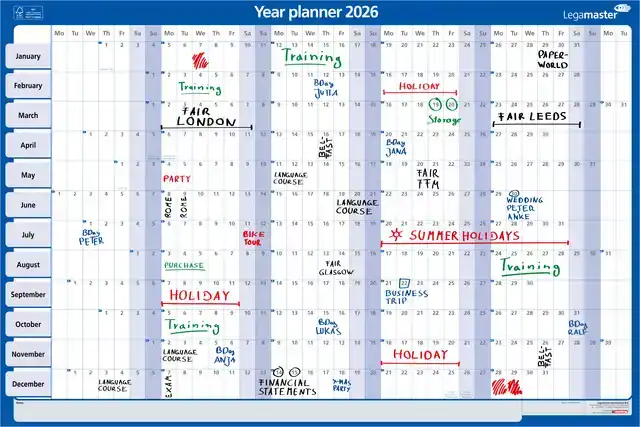 PROJECTPLANNER 2027 LM 90X60CM HOR