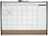 WHITEBOARD NOBO PLANNER PRIKBORD