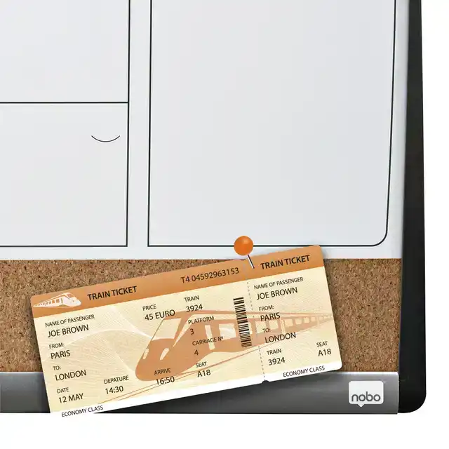 WHITEBOARD NOBO PLANNER PRIKBORD