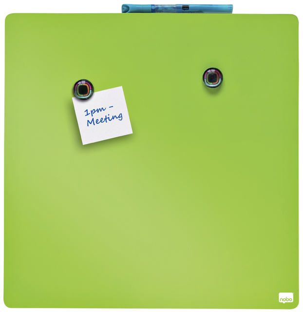 WHITEBOARD NOBO TEGEL 36X36CM GROEN