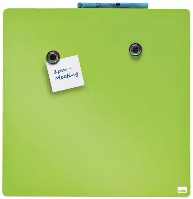 WHITEBOARD NOBO TEGEL 36X36CM GROEN