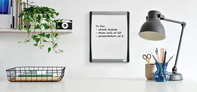 WHITEBOARD NOBO 28X21.5CM GEWELFD