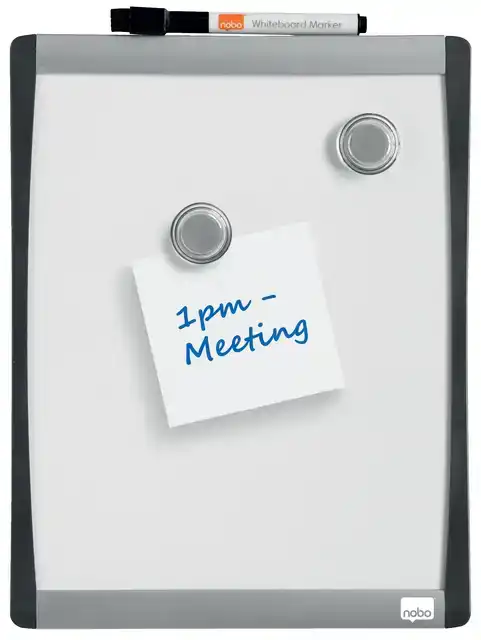 WHITEBOARD NOBO 28X21.5CM GEWELFD