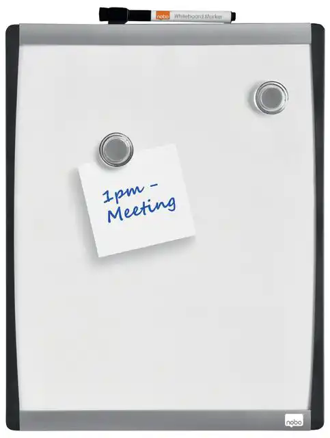 WHITEBOARD NOBO 35.5X28CM GEWELFD