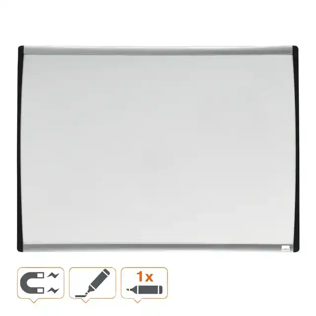 WHITEBOARD NOBO 58.5X43CM GEWELFD