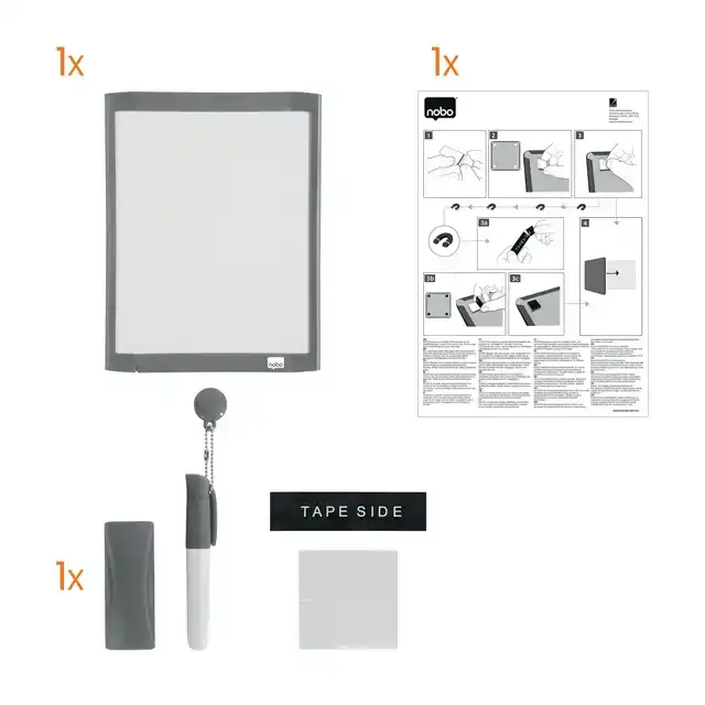 WHITEBOARD NOBO 21.6X28CM MAGNETISCH