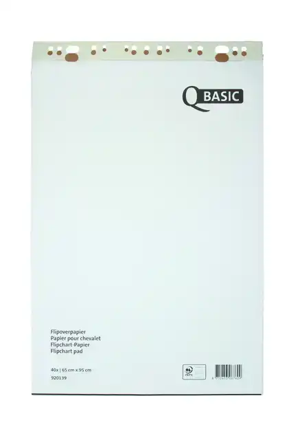 FLIPOVERPAPIER QBASIC 65X95CM BLANCO