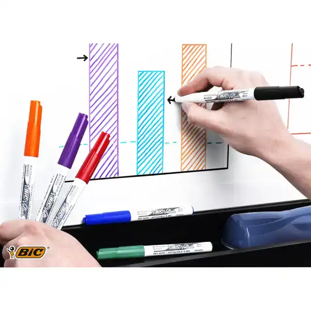 WHITEBOARDMARKER BIC 1741 ROND M GROEN